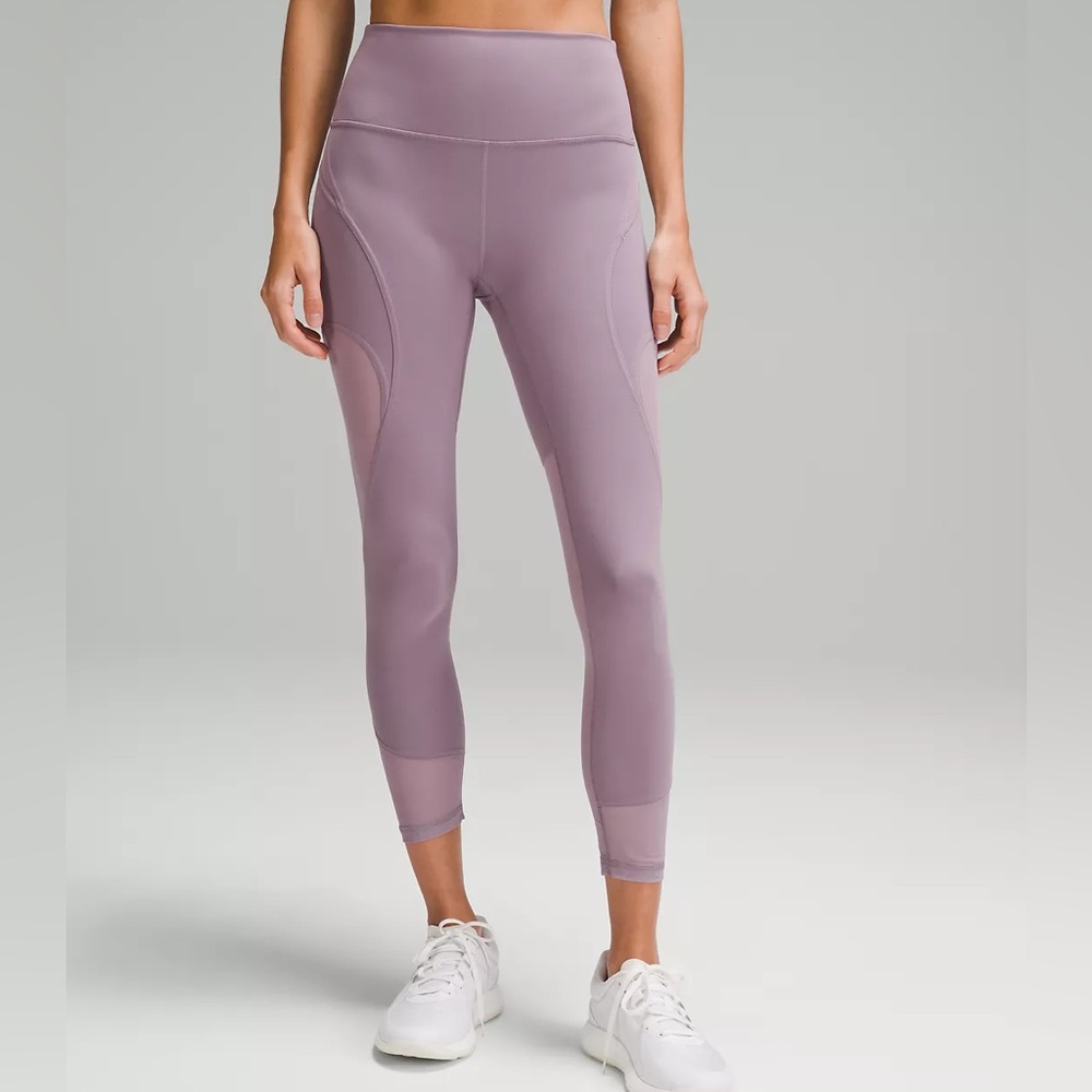 NWT Lululemon Wunder Train Mesh Panal HR Tight 25”  size 12